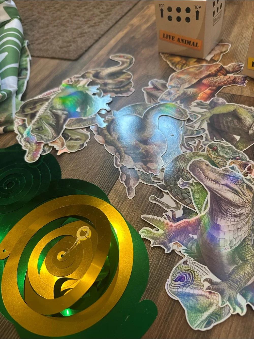 Reptile Birthday Decoration Lot Favor Banner Ceiling Hangers Snake Turtle Boy